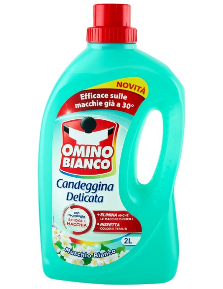 Omino Bianco Candeggina Delicata - 2 Litri - Muschio Bianco